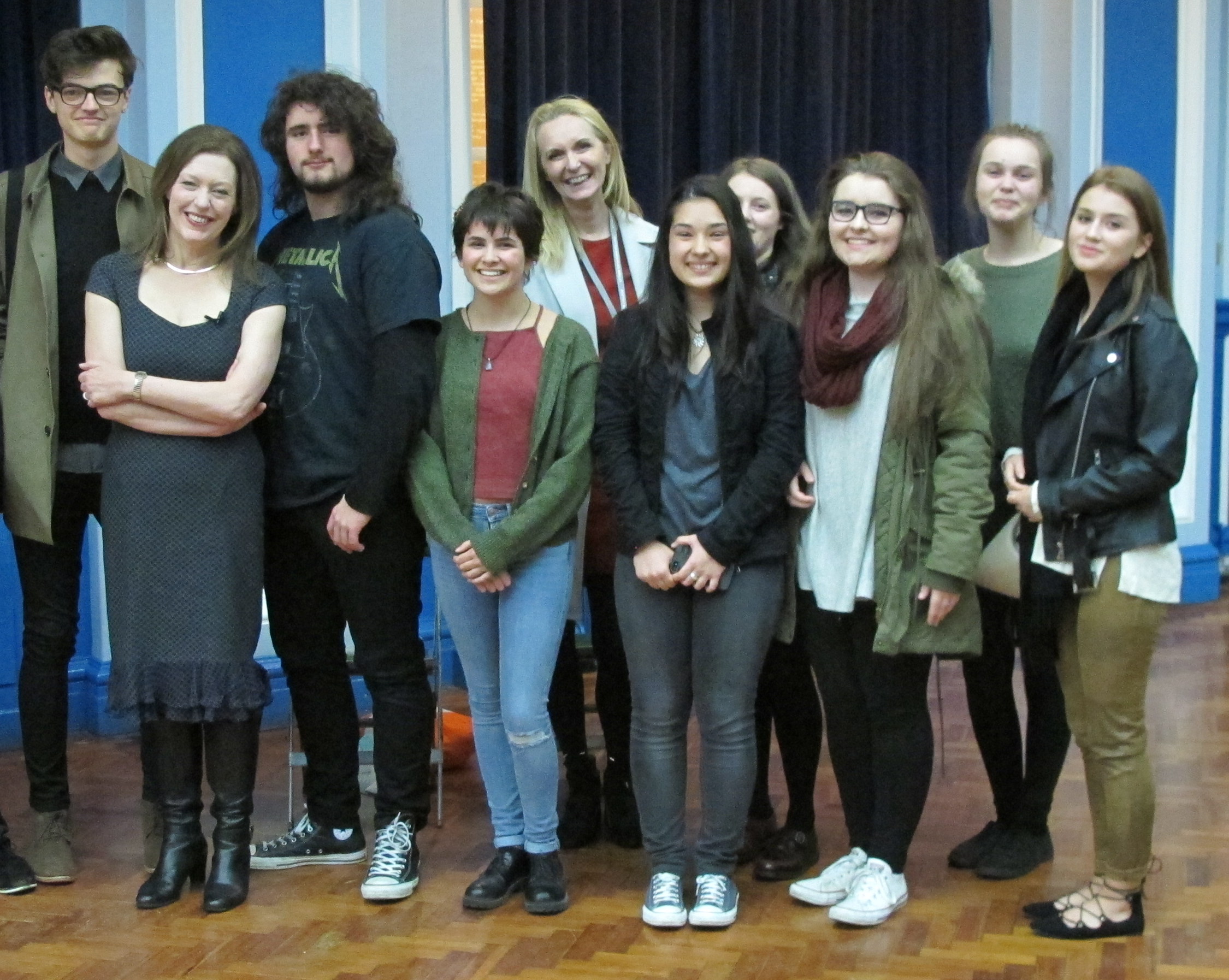 Edith Hall and LSA High students