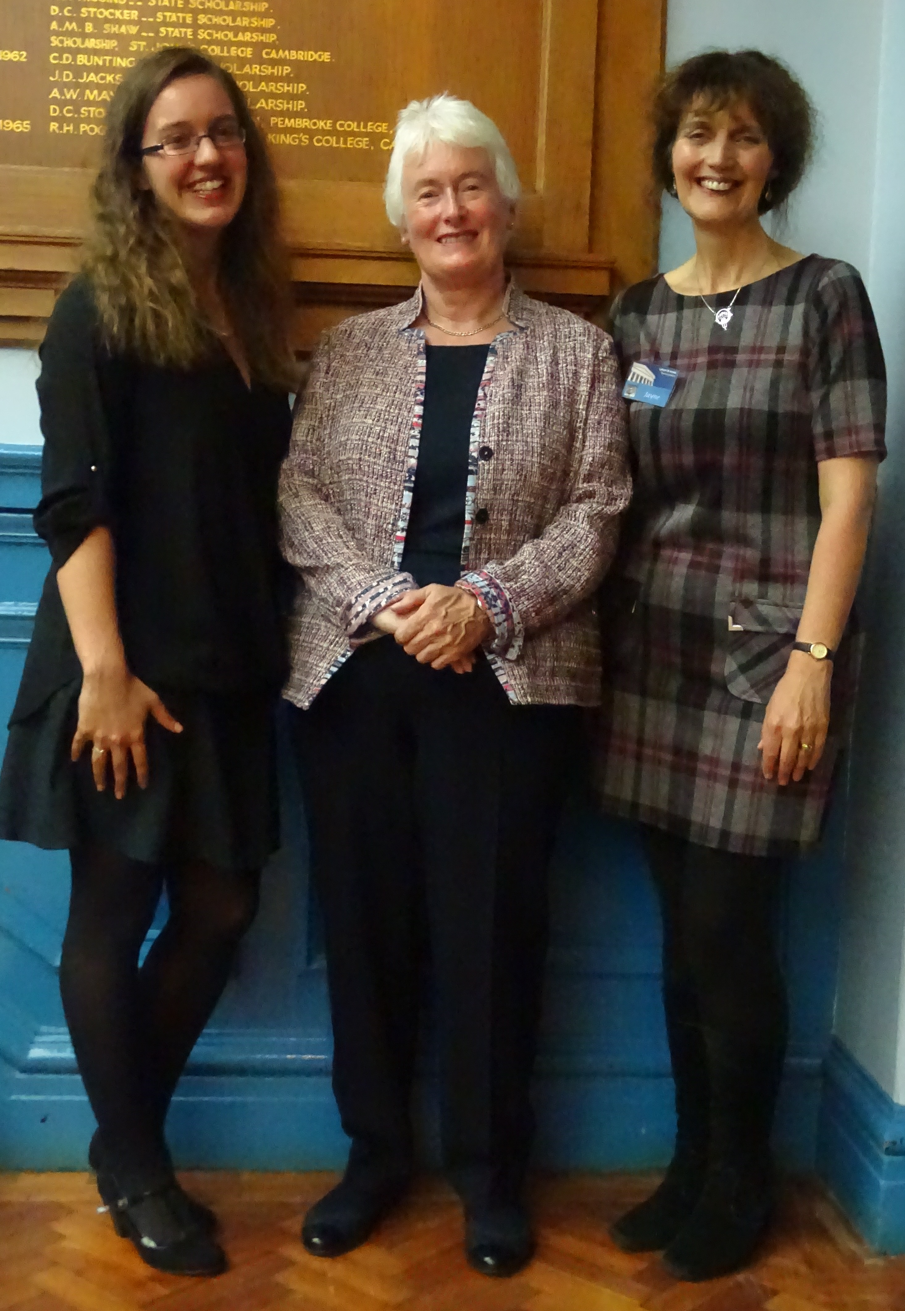 Katrina Kelly, Dr Margaret Mountford and Jayne Kelly