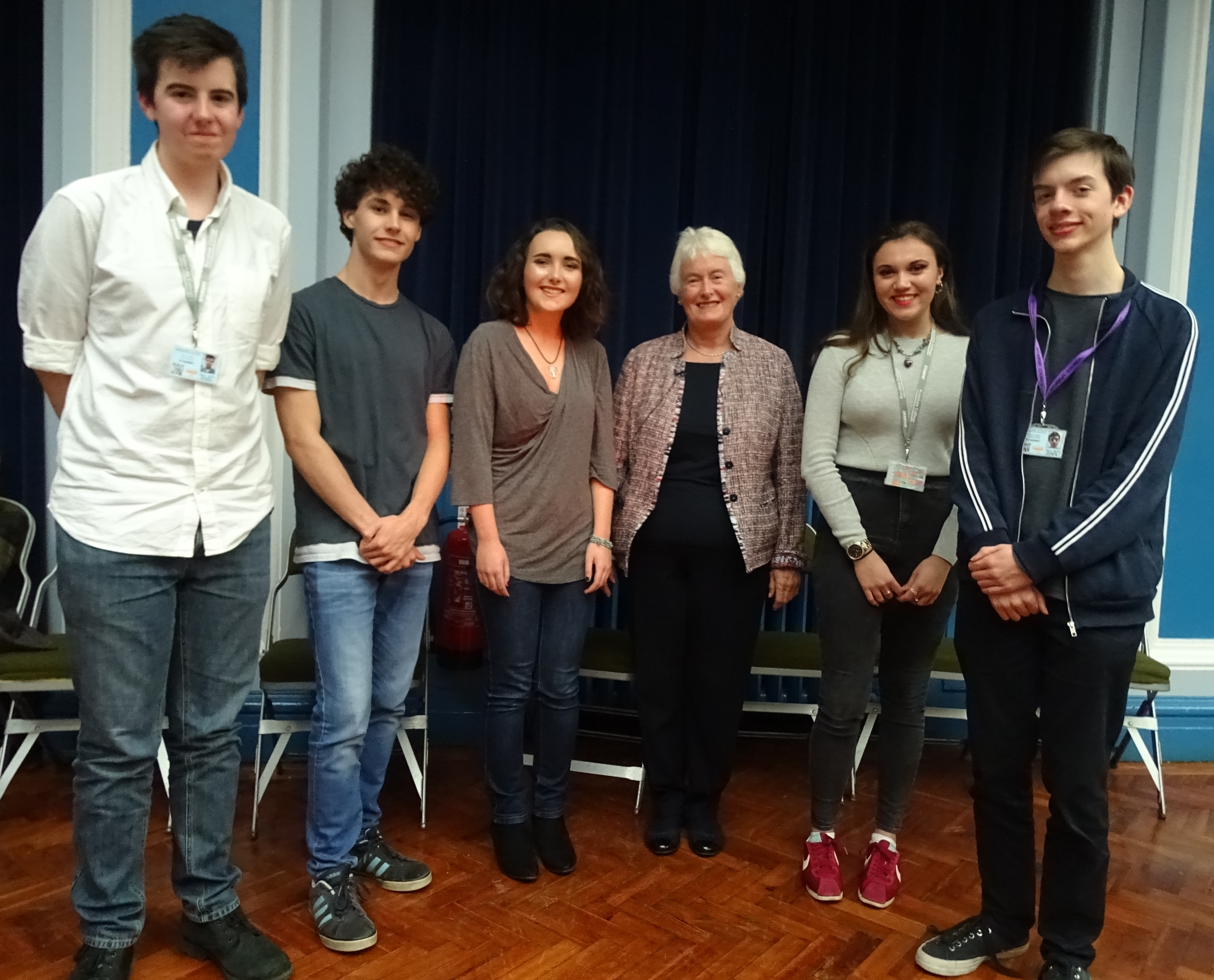 New LSA CA Classics Ambassadors and Dr Margaret Mountford