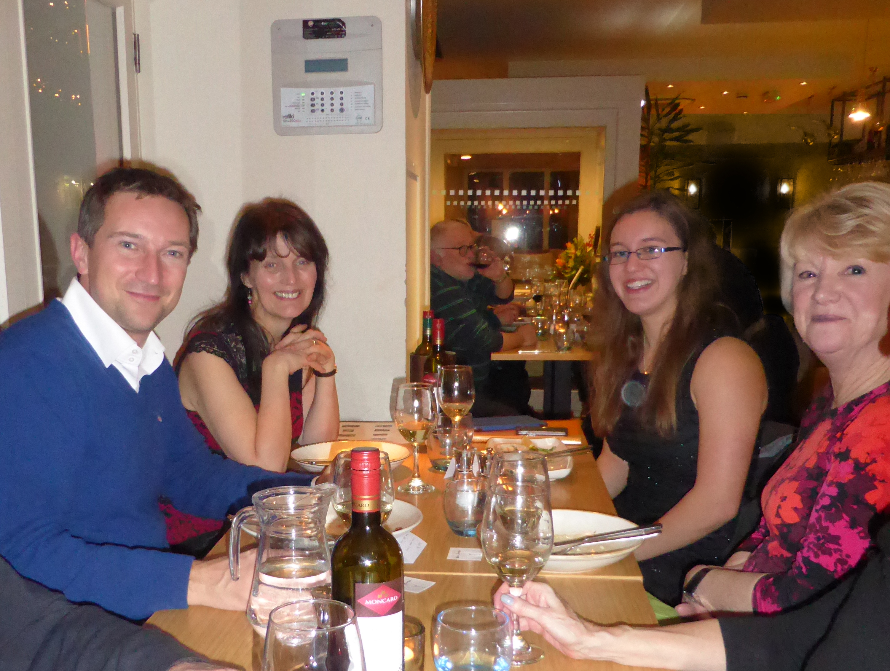 Dr Michael Scott and members of LSA CA at the Celebration Meal