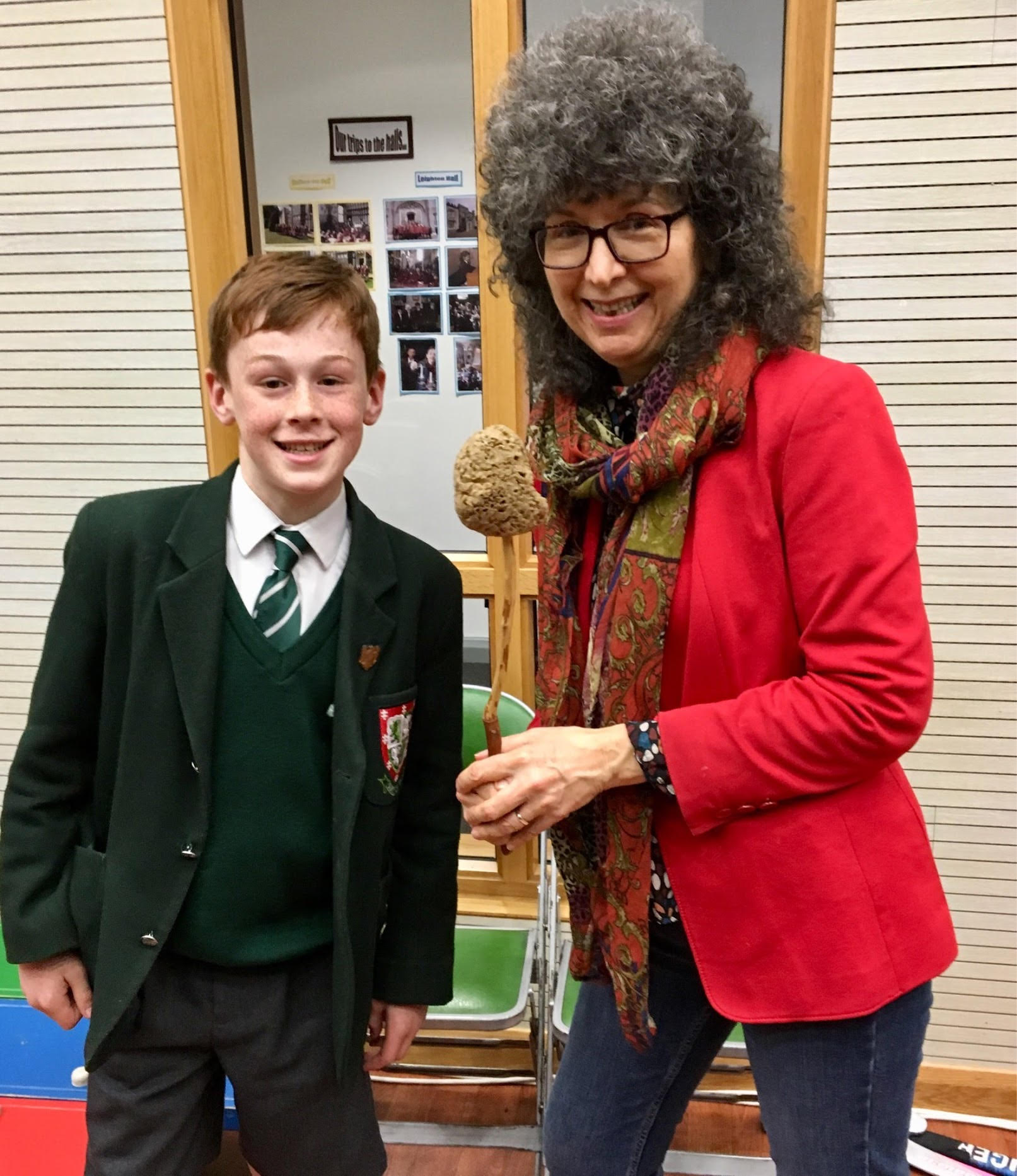 Caroline Lawrence and Oliver.jpg